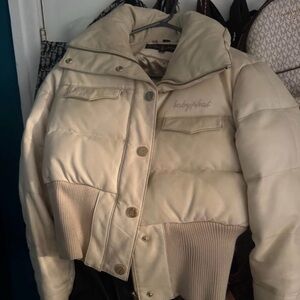 Baby Phat Women's Beige Puffer Jacket